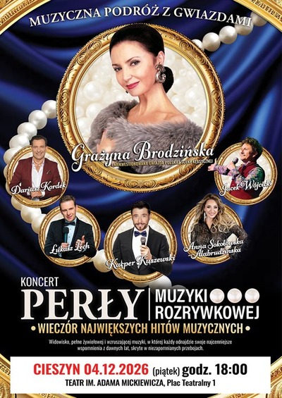 Plakat wydarzenia:  Perły Muzyki Rozrywkowej-Grażyna Brodzińska i Jej Goście 
